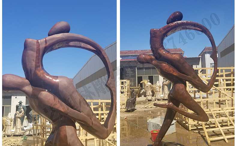 銅舞蹈人物雕塑，銅跳舞人，跳舞人物雕塑