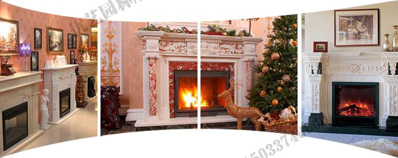 歐式壁爐架實景，大理石壁爐架定制，石雕壁爐架工廠